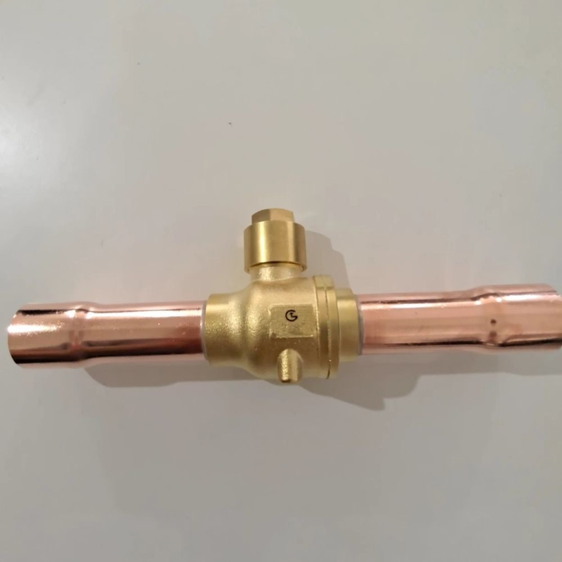 วาล์วกลมทองแดงสําหรับสารเย็นและการใช้งานอื่น ๆ ระยะ 0-4.5 MPa