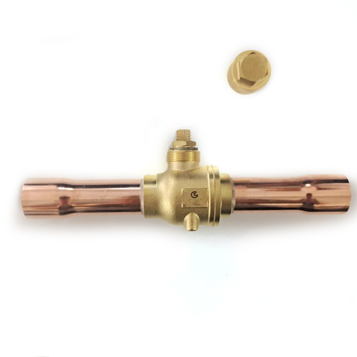 DN4-DN100 วาล์วลูกกลมเครื่องเย็น / วาล์วลูกกลมสําหรับ 0-4.5 MPa ความดัน -40°C+150°C