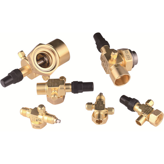 ความดัน DN4-DN50 ระบบทําความเย็น Rotalock วาล์วบริการและอุปกรณ์ Fittings สําหรับ-40 °C + 150 °C และ 0-4.5 MPa