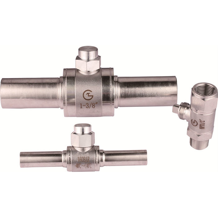 DN4DN40 วาล์วลูกกลอง CO2 สําหรับช่วงอุณหภูมิ -40C-140C ในอุตสาหกรรม