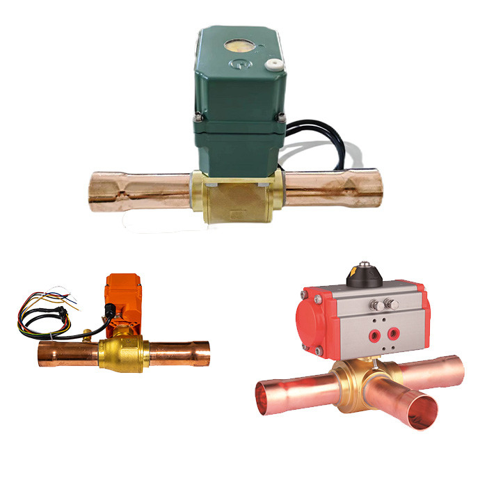 IP67 เรตติ้ง Smart Electric Refrigerant Ball Valve สําหรับสภาพแวดล้อมที่รุนแรง