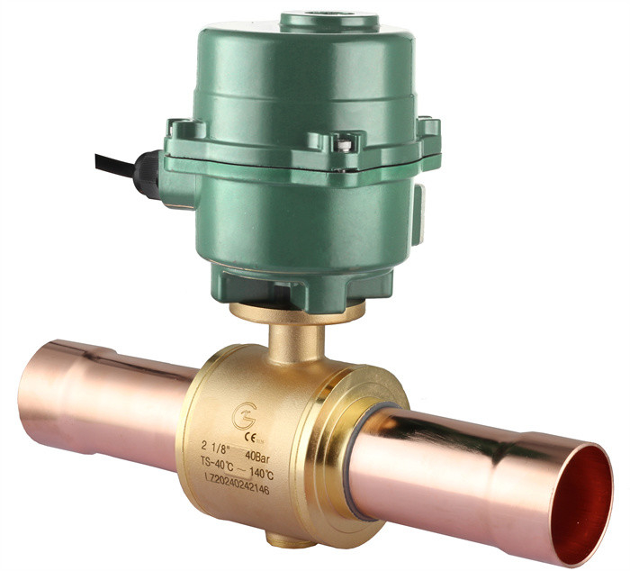 IP67 เรตติ้ง Smart Electric Refrigerant Ball Valve สําหรับสภาพแวดล้อมที่รุนแรง