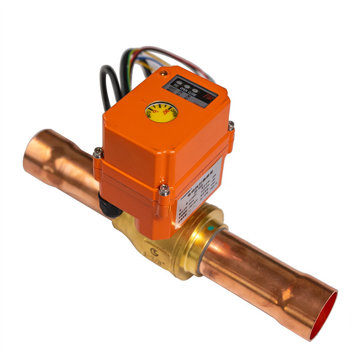 IP67 เรตติ้ง Smart Electric Refrigerant Ball Valve สําหรับสภาพแวดล้อมที่รุนแรง
