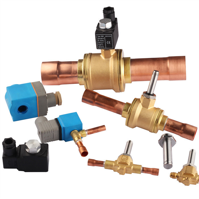 0-3.0 MPa 3/8 ระบบเย็น Solenoid Valve Flange ประเภทที่มีความน่าเชื่อถือสูง